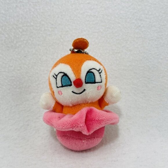 Sega Toys Anpanman Dokinchan Plush Hang Chain 3” Doll Pink Anime Japan Animation - Picture 6 of 9